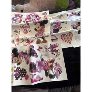 Disney Minnie Mouse Peel and Stick‎ Wall Decals 5 Sheets